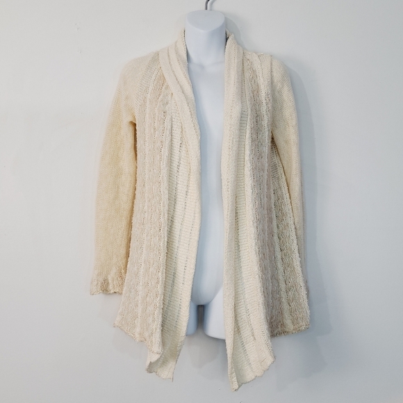 Anthropologie Knitted & Knotted Alpaca Wool Blend Braided Nordic Cardigan - Picture 3 of 12